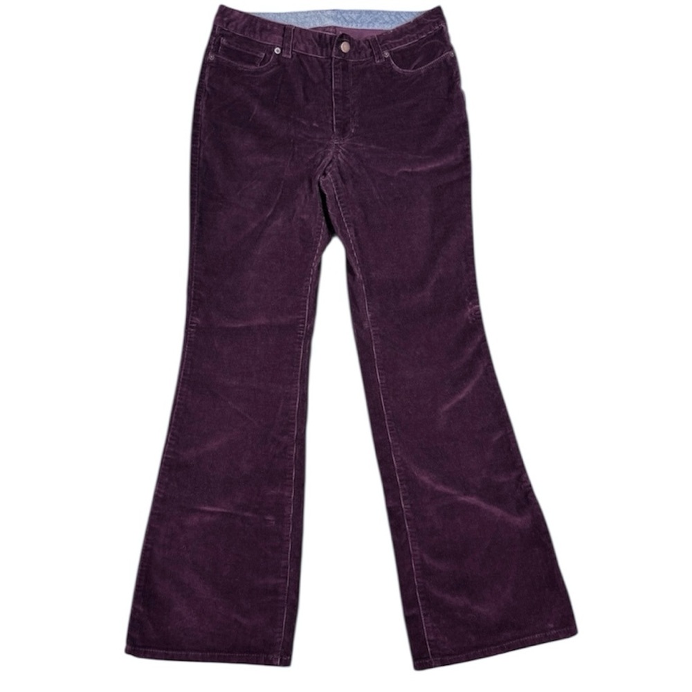 LL Bean Corduroy Pants Purple Favorite Fit Bootcut